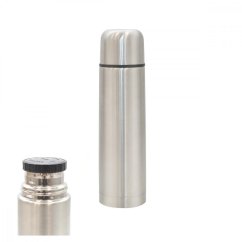 Thermoskanne 1 l aus Edelstahl mit Volldeckel Skveler