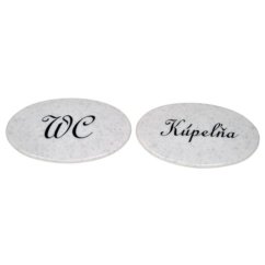 Oznaka WC + kupaonski set 2 kom