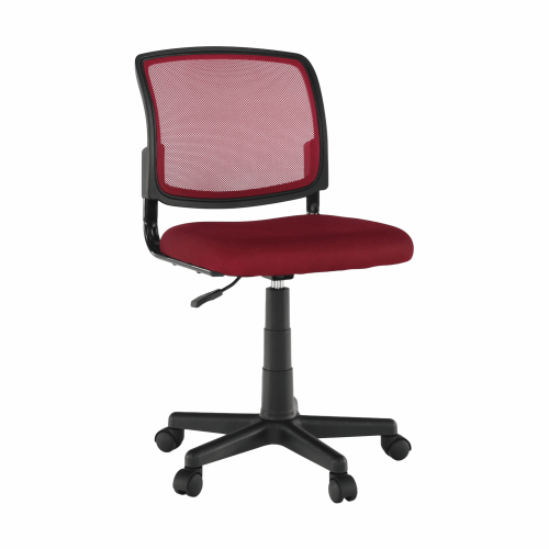 Otočná židle, tmavě červená/černá, RAMIZA