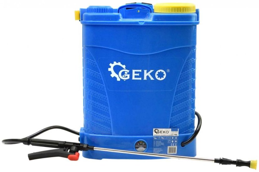 Akku-Spritzgerät 16 Liter, Akku 12V-8Ah, hellblau, GEKO
