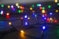 Řetěz MagicHome Vánoce Errai, 320 LED multicolor, 8 funkcí, 230 V, 50Hz, IP44, exteriér, napájecí kabel 3 m, osvětlení, L-11 m