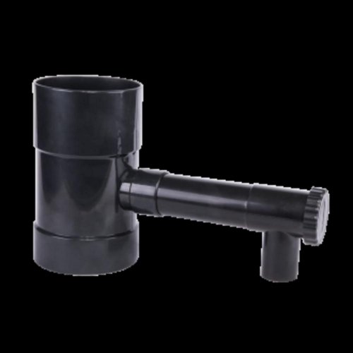 Colector de apă pluvială 100mm cu robinet pentru burlane PVC și metal negru/antracit KLC