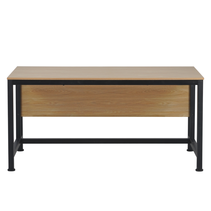 Radni stol, hrast/crna, 150x80 cm, KILIS NOVO