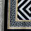Teppich, schwarz-weißes Muster, 160x230, MOTIV
