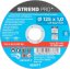 Disc Strend Pro 125x1,0x22,2 mm, tăiat metal, pachet de 10