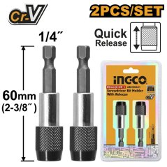 Nastavak za bitove s brzim otpuštanjem 60 mm set od 2 INGCO