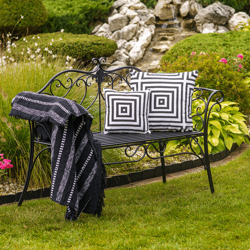 Vrtna klupa, crna, ETELIA