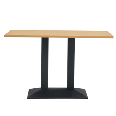 Esszimmer-Bistrotisch, Eiche/Schwarz, 120x60 cm, RINALDO TYP 2
