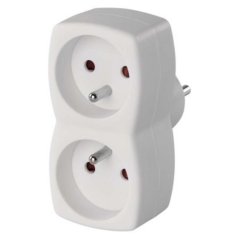 Weiße Anschlussdose 2x (Splitter) KLC