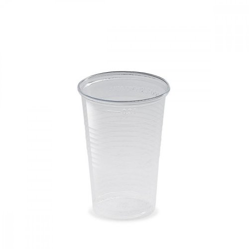 Átlátszó PP pohár, kb 78 mm, 0,3 l, 100 db/csomag