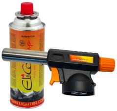 Lampă de lipit cu aprinzător piezo și cartuș 220g, capac rotativ, ELICO