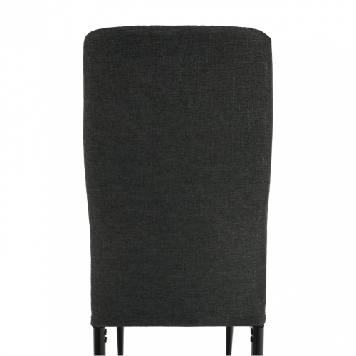 Krzesło, ciemnoszara tkanina/czarny metal, COLETA NOVA