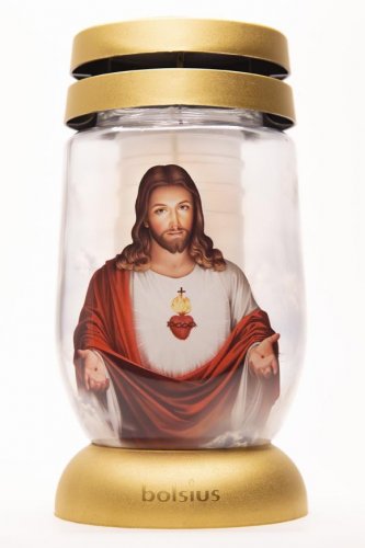 Kahanec bolsius S12 3D Jesus, 22 cm, 36 Std