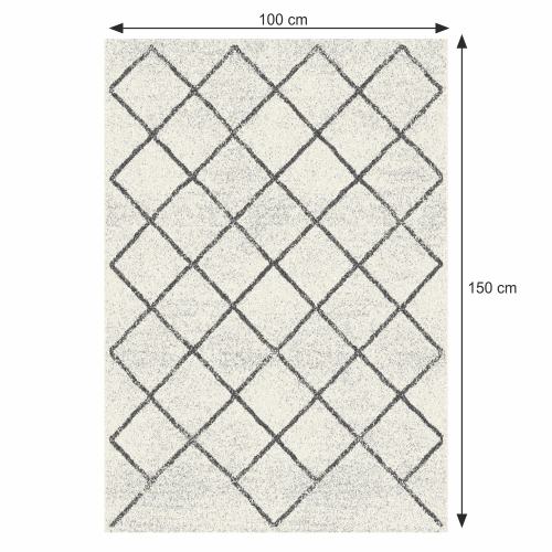 Teppich, Beige/Muster, 100x150, MATES TYP 2