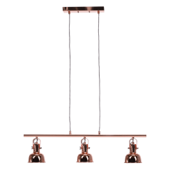 Viseča svetilka v retro stilu, kovina, roza zlato, AVIER TIP 4