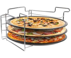 Set de 3 tăvi pentru coacerea pizzei