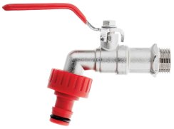 Ventil 1/2", závit 3/4" s plastovou 1/2" rýchlospojkou, GEKO