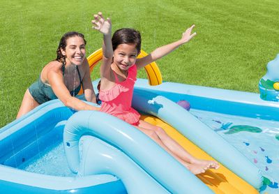 Pool Intex® 57161, Jungle kalandjáték központ, gyermek, felfújható, 2,44x1,98x0,71 m