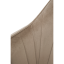 Design-Sessel, graubrauner Taupe-Samtstoff, ZIRKON