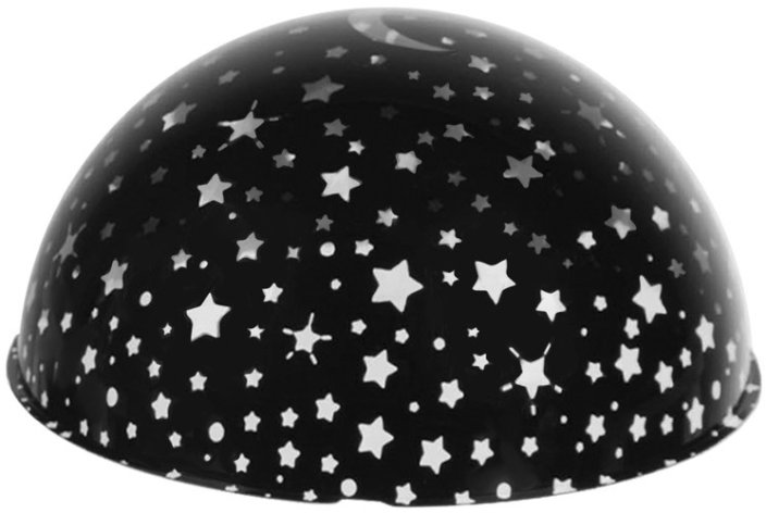 Nočná lampa s projektorom - čierna LP16857 (akce)