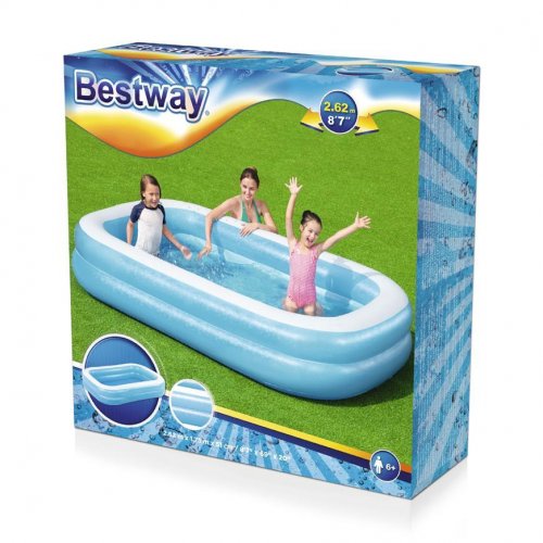 Pool Bestway® 54006, Familie, Kinder, aufblasbar, 2,69 x 1,75 x 0,51 m
