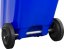 Kontener MGB 240 lit., plastikowy, niebieski, popielniczka na odpady