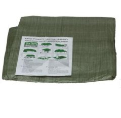 Abdeckplane 6x10 m grün mit Netz STANDARD