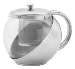 Teáskanna MagicHome TP108, 1.1 lit, üveg / rozsdamentes acél