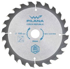 Fűrészlap SK pengékkel 150x2.0x20 fogú 24 WZ, PILANA