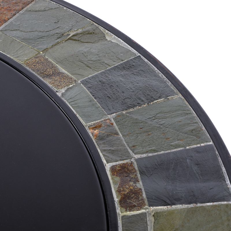 Strend Pro Grill Kamin, Metall, 4 Hocker, 105x75 cm