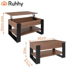 Konferenčný stolík 92x51x45cm Ruhhy (akce)