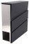 Briefkasten 37x10x37cm, rechteckig schwarz und silber, XL-TOOLS