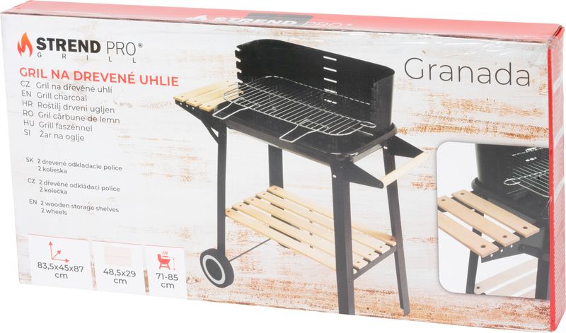 Strend Pro Granada Grill, BBQ, Holzkohle, 83,5x45x87cm