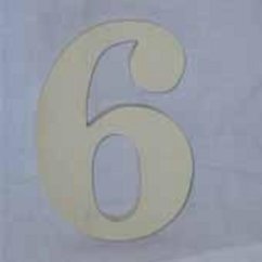 Hausnummer aus Holz ca.6,9 18cm