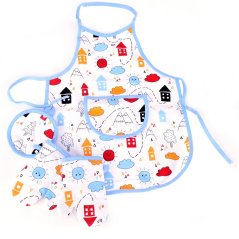 Set dječjih rukavica 2 kom + prostirka 1 kom + pregača 1 kom