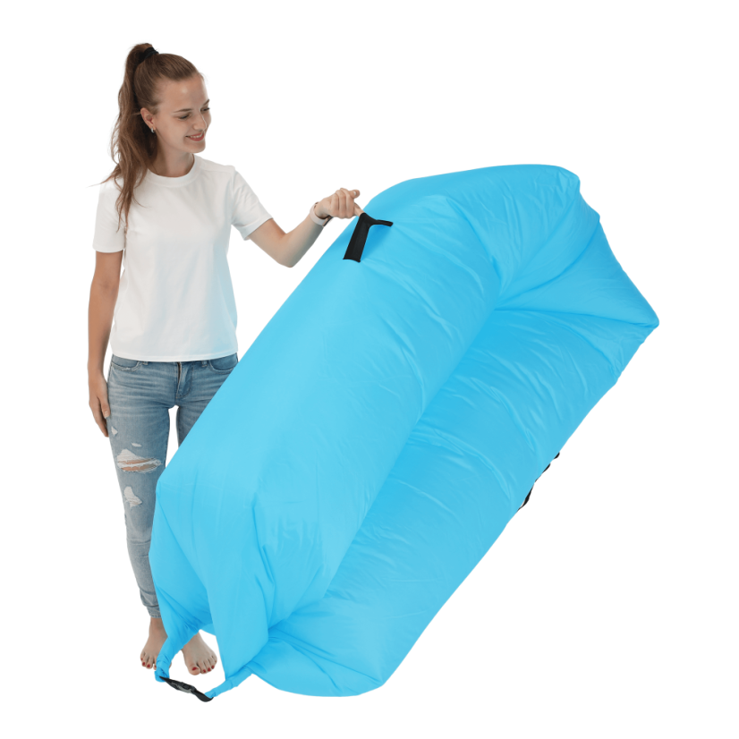 Napihljiva vreča/lazy bag, modra, LEBAG