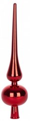 Decor de Craciun MagicHome, 1 buc, 25 cm, spitz, rosu, pentru brad