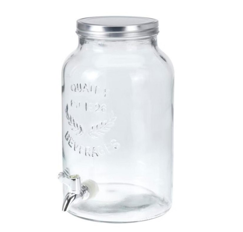 Nádoba na vodu s kohútikom 5,5L sklo KLC