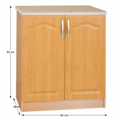 Küchenschrank, Erle, LORA MDF NEW KLASIK S60