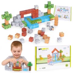 Magnetické stavebné kocky 119 kusov