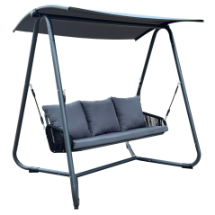Gartenschaukel, grau/dunkelgrau, JAIRA