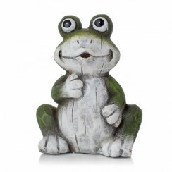 Figurica žabe 8,5x4,5x10 cm keramika