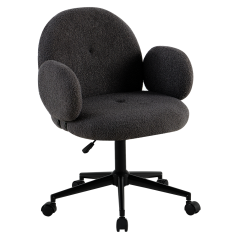 Bürostuhl, grau/schwarz, TURIO