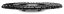 Raspelfräser für Winkelschleifer 120 x 6 x 22,2 mm versenkt, mittlere Zahnung, TARPOL, T-82