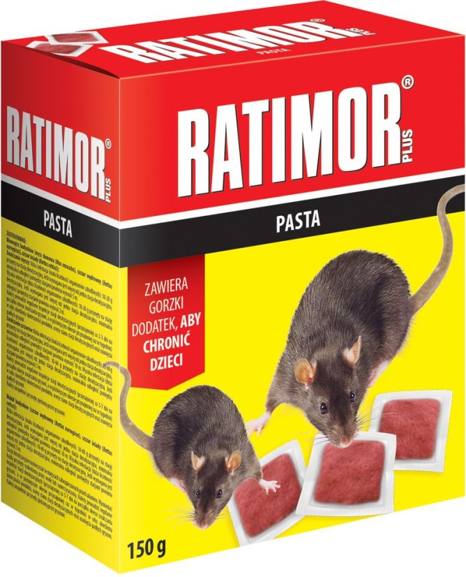 Návnada RATIMOR® Bromadiolon, mäkká návnada, na myši a potkany, 150 g Návnada RATIMOR® Bromadiolon, mäkká návnada, na myši a potkany, 150 g