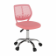 Krzesło obrotowe, różowy/chrom, SELVA