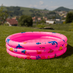 Piscina gonflabila pentru copii, roz/model, LOME