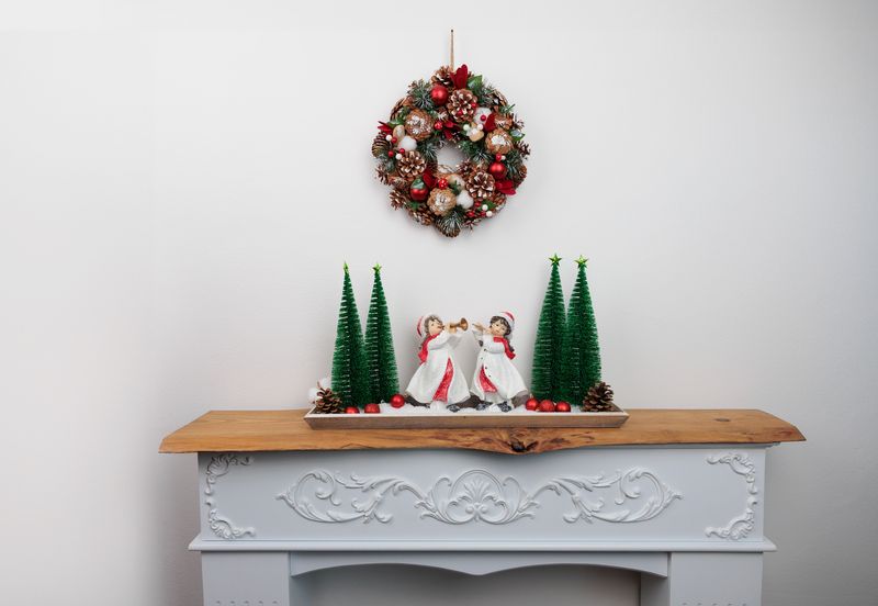 MagicHome Weihnachtsbaum, funkelnd mit Stern, 30 cm