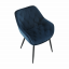 Dizajnerska fotelja, tkanina plavi Velvet, FEDRIS