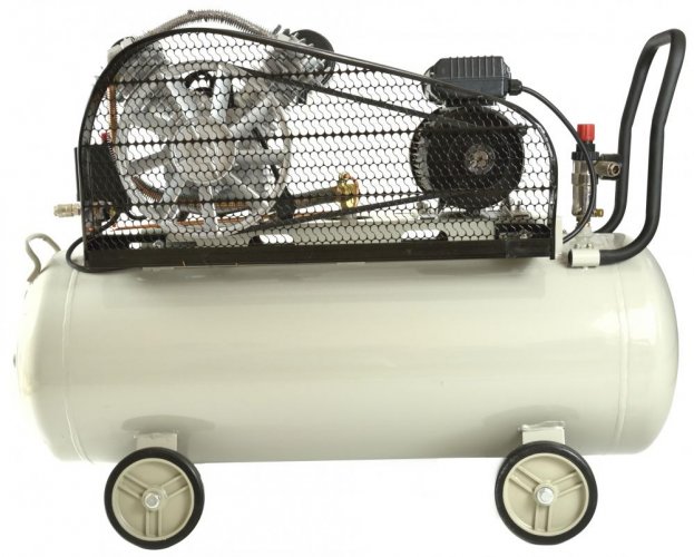 Ölkompressor, 2-Kolben, 3,0 kW, 390 l/min, Luftbehälter 100 Liter, GEKO